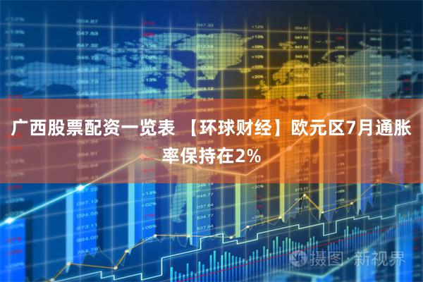 广西股票配资一览表 【环球财经】欧元区7月通胀率保持在2%